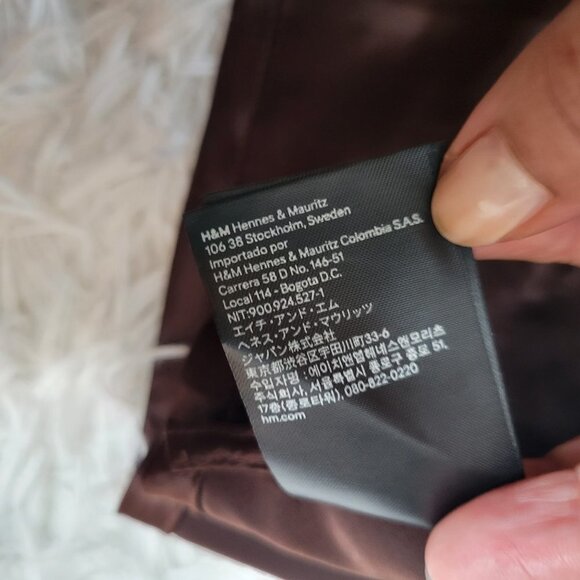 NWT H&M Divided Satin Backless Tie Crop Top - Size Medium - Picture 9 of 10